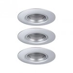 Paulmann 92113 Einbauleuchte 3er-Pack starr rund 90mm GU10 max. 3x10W 230V IP23