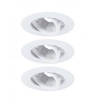 Paulmann 92109 Einbauleuchte 3er-Pack schwenkbar rund 90mm 30&deg; GU10 IP23 230V