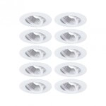Paulmann 92115 Einbauleuchte 10er-Pack schwenkbar rund 90mm 30&deg; GU10 max....