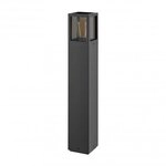 Deko-Light Pollerleuchte Facado 2 Square get&ouml;nt 650mm 1x max 20W E27 Dunkelgrau