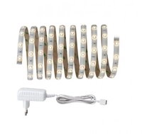 Paulmann 70320 YourLED Stripe Basisset 3 m Warmwei&szlig; Wei&szlig;, klar beschichtet