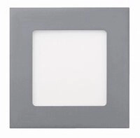 Heitronic LED Panel Toulouse 200x200mm 11W 430lm eckig silber IP44 dimmbar 3000K