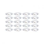 Paulmann 99997 LED Einbauleuchte 20er-Pack schwenkbar rund 82mm 70&deg; 20x4,8W 20x450lm
