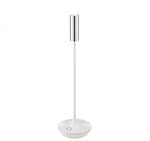 Sigor Akku-Tischleuchte Nucandle keramikwei&szlig;/chrom 1,6W 2700K IP54 180lm Ra85