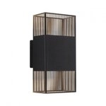 Paulmann 71251 LED Wandleuchte Tharin IP44 3000K 120x104mm Schwarz