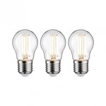 Paulmann 29215 Eco-Line Filament 230V LED Tropfen E27 3er-Set 80 mm 525lm 2,5W 3000K
