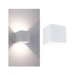 Paulmann 71283 LED Akkuwandleuchte Nyara IP44 3000K 100x100mm 2x1W / 1W Wei&szlig;