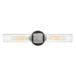 Elstead Lighting Ellison 2-flammige Wandleuchte E27 Schwarz Nickel geb&uuml;rstet...
