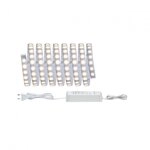 Paulmann 70666 MaxLED 500 LED Strip Basisset 3m Warmwei&szlig; beschichtet 18W 550lm/m