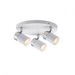 Paulmann 66712 Spotlight Zyli IP44 GU10 230V max. 3x10W dimmbar Wei&szlig;/Chrom