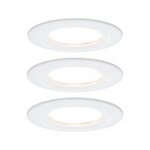 Paulmann 93870 LED Einbauleuchte Nova Plus Coin starr IP44 rund 3x6W 3x470lm dimmbar