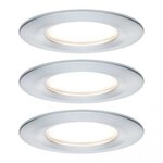 Paulmann 93901 LED Einbauleuchte Nova Plus Coin starr IP44 3x6W 3x470lm dimmbar 2700K