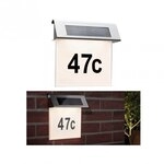 Paulmann 93765 Solar LED Hausnummernleuchte Special Line IP44 3000K Edelstahl/Wei&szlig;