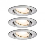Paulmann 92900 LED Einbauleuchte Nova Plus 3er-Set IP65 rund 93mm GU10 3x7W 3x460lm