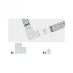 Paulmann 70616 MaxLED Zubeh&ouml;r Verbinder Eck-St&uuml;ck 25x25mm max. 144W Wei&szlig;