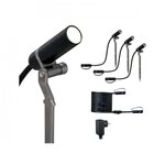 Paulmann 94154 Plug & Shine LED Gartenstrahler Plantini Basisset IP65 3000K 3x2W 21VA