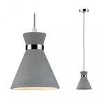 Paulmann 70890 Pendelleuchte Verve IP44 E27 max. 20W Grau/Chrom dimmbar