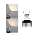 Paulmann 79718 LED Tischleuchte Aldan 2700K 200lm 3,5W Schwarz/Alu geb&uuml;rstet