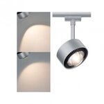 Paulmann 95519 URail Schienenspot Aldan Einzelspot 498lm 8W 2700K dimmbar 230V Chrom