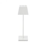 Sigor Akku-Tischleuchte Nuindie 370mm schneewei&szlig; eckig 2,2W FlexMood 2200K/2700K