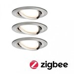 Paulmann 92959 LED Einbauleuchte Smart Home Zigbee 3.0 Nova Plus Coin 3x6W 3x470lm