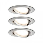 Paulmann 93483 LED Einbauleuchte 3-Step-Dim Nova Coin Basisset schwenkbar 50&deg; 3x6W