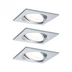 Paulmann 93492 LED Einbauleuchte 3-Step-Dim Nova Coin Basisset schwenkbar 50&deg; 3x6W