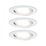 Paulmann 93485 LED Einbauleuchte Nova Coin 3-Step-Dim Basisset 50&deg; 3x6W 3x470lm