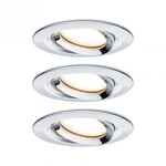 Paulmann 93684 LED Einbauleuchte Nova Plus Coin schwenkbar IP65 30&deg; 3x6W 3x470lm
