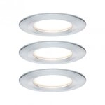 Paulmann 93462 LED Einbauleuchte Nova Coin Basisset starr IP44 rund 78mm Coin 3x6W