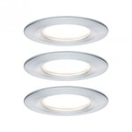 Paulmann 93498 LED Einbauleuchte 3-Step-Dim Nova Coin Basisset starr IP44 3x6W