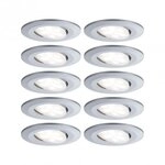 Paulmann 99923 LED Einbauleuchte Calla Basisset schwenkbar IP65 30&deg; 10x6W 10x530lm