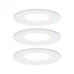 Paulmann 93460 LED Einbauleuchte Nova Coin Basisset starr IP44 rund 78mm Coin 3x6W