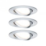 Paulmann 93451 LED Einbauleuchte Nova Coin Basisset schwenkbar rund 84mm 50&deg; Coin