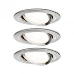 Paulmann 93465 LED Einbauleuchte 3-Step-Dim Nova Basisset schwenkbar rund 84mm 50&deg;