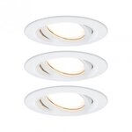 Paulmann 93682 LED Einbauleuchte Nova Plus Coin schwenkbar IP65 30&deg; Coin 3x6W