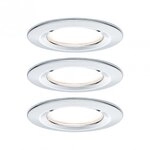 Paulmann 93463 LED Einbauleuchte Nova Coin Basisset starr IP44 rund 78mm Coin 3x6W