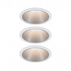 Paulmann 93410 LED Einbauleuchte 3-Step-Dim Cole Coin 3er-Set IP44 Coin 3x6W 3x470lm