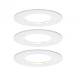 Paulmann 93496 LED Einbauleuchte 3-Step-Dim Nova Coin Basisset starr IP44 3x6W