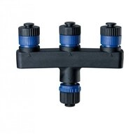 Paulmann 93929 Plug & Shine Verteiler 3 Ausg&auml;nge IP68 Schwarz