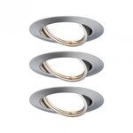 Paulmann 93425 LED Einbauleuchte 3-Step-Dim Base Coin Basisset schwenkbar 3x5W