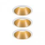 Paulmann 93406 LED Einbauleuchte 3-Step-Dim Cole Coin 3er-Set IP44 Coin 3x6W 3x460lm