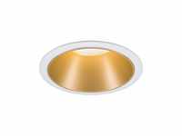 Paulmann 93405 Einbauleuchte LED Cole 6,5W Weiß/Gold matt 3-Stufen-dimmbar 2700K