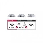 Paulmann 92488 Einbauleuchte Choose Basisset schwenkbar rund 84mm 50&deg; max. 3x10W