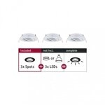 Paulmann 92486 Einbauleuchte Choose Basisset schwenkbar rund 84mm 50&deg; max. 3x10W