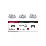Paulmann 92490 Einbauleuchte Choose Basisset schwenkbar rund 84mm 50&deg; max. 3x10W