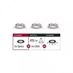 Paulmann 92479 Einbauleuchte Choose Basisset starr IP44 rund max. 3x10W 230V dimmbar