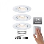 Paulmann 92971 LED Einbauleuchte Nova mini Plus EasyDim schwenkbar 3x4,2W 2700K Wei&szlig;