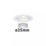 Paulmann 94292 LED Einbauleuchte Nova Mini Coin schwenkbar rund 66mm 15&deg; Coin 4W