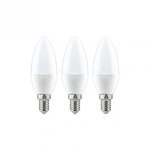 Paulmann 28426 Standard 230V LED Kerze E14 3er-Set 3x250lm 3x3,5W 2700K Opal